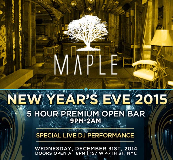 Times Square New Years Eve at Maple NYC (FKA Aspen) | NYC New Years Eve 2016