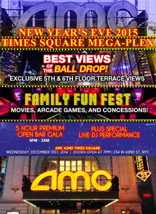 Times Square New Years Eve at AMC 42nd Street NYC | NYC New Years Eve 2016