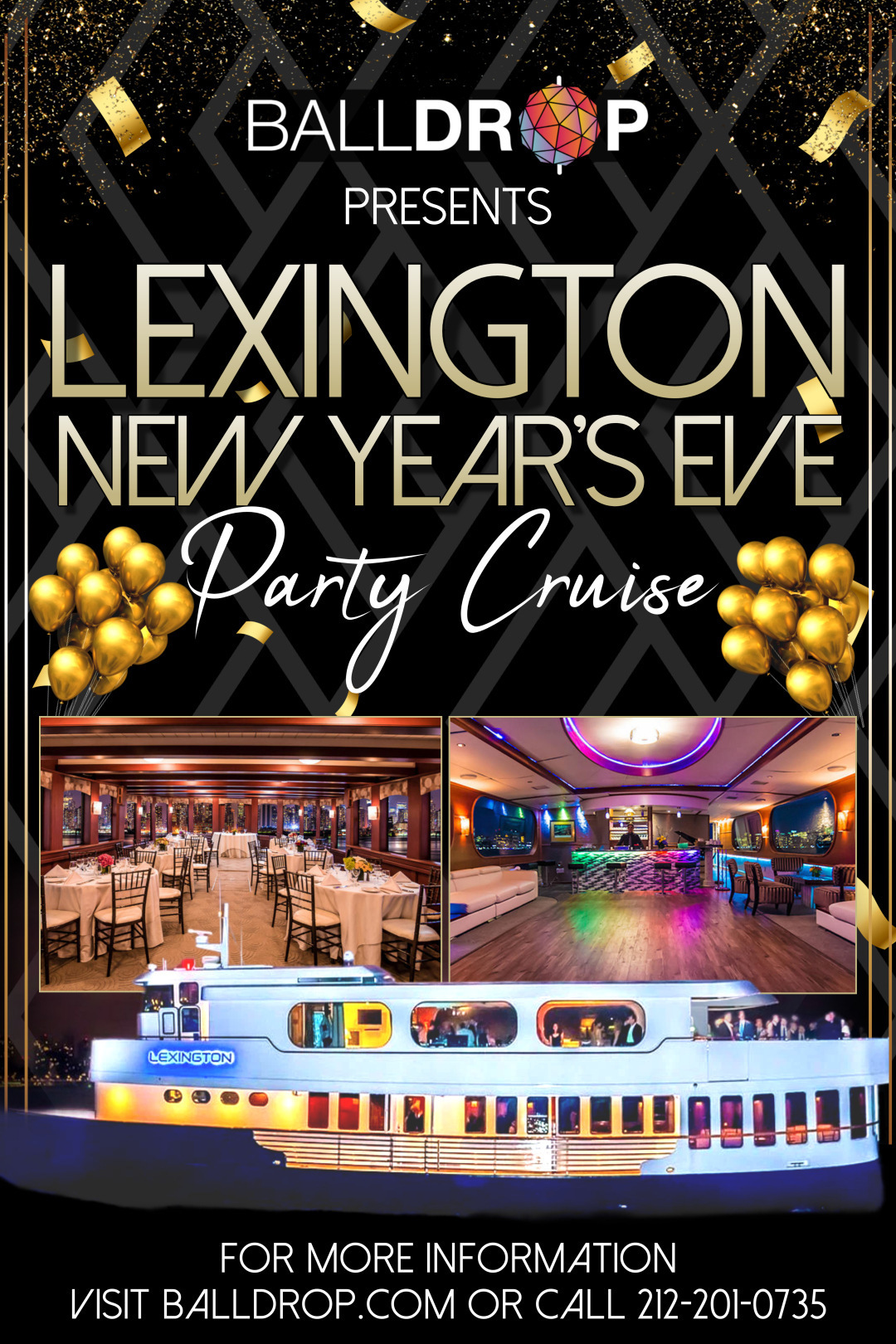 Times Square New Years Eve at Lexington Yacht NYC New Years Eve 2025