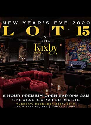 Times Square New Years Eve at Lot 15 NYC at Kixby Hotel | NYC New Years Eve 2023