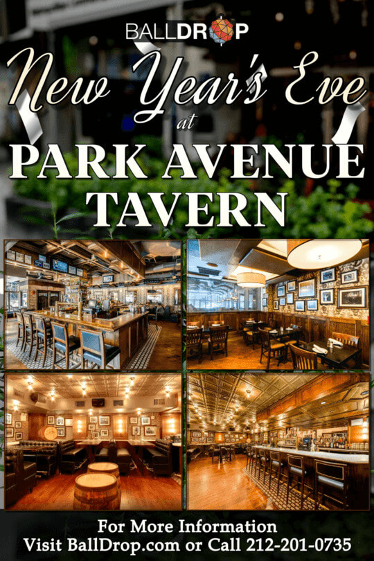 Times Square New Years Eve at Park Avenue Tavern NYC NYC New Years