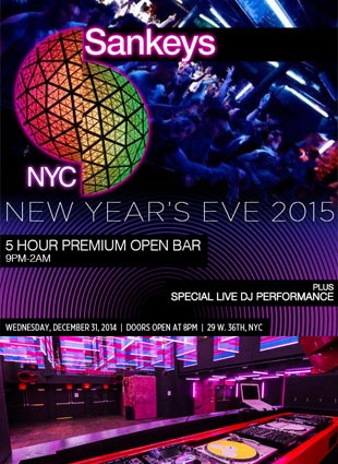 Times Square New Years Eve at Sankeys NYC | NYC New Years Eve 2023